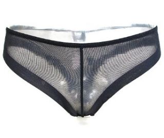 DOLCE & GABBANA "Invisible" Damen Brazilian Slip transparent Tll (Schwarz) XL / 40 42 (de) Bekleidung