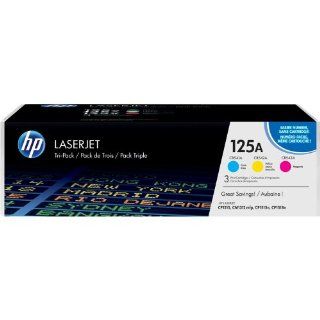 HP CE259A Laserjet 125A Tri pack Cartridges in Retail Packaging Cyan/Magenta/Yellow Electronics