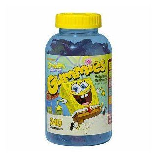 Spongebob Squarepants Multivitamin MultiMineral Gummies 240 ea Health & Personal Care