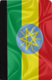 Rikki KnightTM Ethiopia Flag Design Black pu Leather and Faux Suede Case for Apple iPad® Mini Computers & Accessories