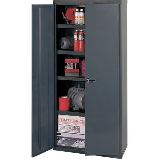 Edsal Welded Vault Cabinet — 36in.W x 18in.D x 72in.H, Model# VC1501G  Storage Cabinets