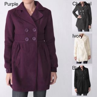 Adi Ci Sono By Adi Juniors Wool Blend Coat Black Size L (12  14)