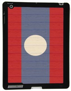 Rikki KnightTM Laos Flag on Distressed Wood iPad Smart Case for Apple iPad� 2   Apple iPad� 3   Apple iPad� 4th Generation   Ultra thin smart cover with Magnetic support for Apple iPad Computers & Accessories