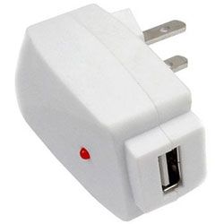Toshiba Gigabeat T400 USB White Wall Charger SKQUE Adapters & Chargers