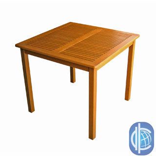 International Caravan Royal Tahiti Yellow Balau Wood 32 inch Square Table