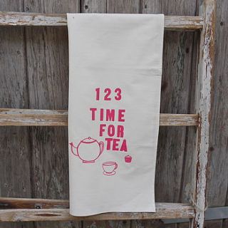 'time for tea' tea towel by old favourite