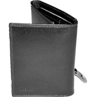 Kozmic Kozmic Tri fold Black Leather Wallet Black Size L