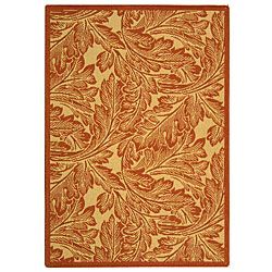 Indoor/ Outdoor Acklins Natural/ Terracotta Rug (27 X 5)