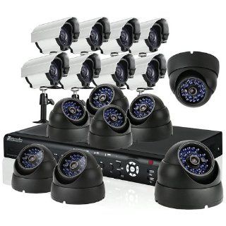 Zmodo 16CH H.264 DVR Home Security Surveillance Camera System With 8 Bullet 8 Dome Sony CCD Night Vision IR Surveillance Camera 1TB Hard Drive  Camera & Photo