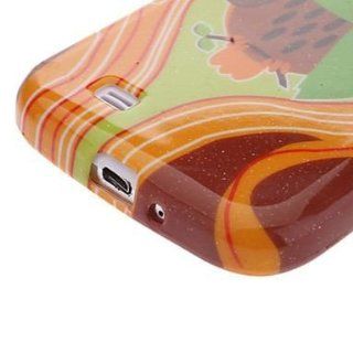 Owl with Scarf Pattern TPU Soft Case for Samsung Galaxy S4 I9500 Cell Phones & Accessories