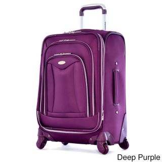 Olympia Luxe 21 inch Expandable Carry On Spinner Upright Suitcase