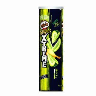 Pringles Extreme Screamin Dill Pickle Potato Crisps, 5.96 oz (3 Pack)  Potato Chips And Crisps  Grocery & Gourmet Food