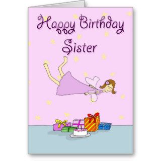The Present Fairy Happy Birthday Sister Card