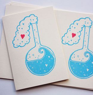 chemical romance love potion valentines card by deborah champion