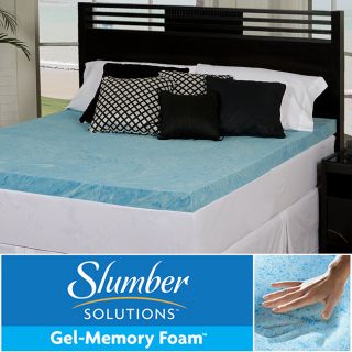 Slumber Solutions Gel 3 inch Memory Foam Mattress Topper