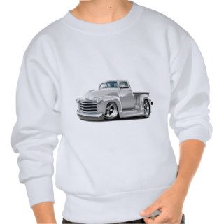 1950 52 Chevy White Truck Pullover Sweatshirts