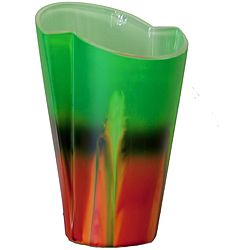 Forest Sunrise Abstract Glass Vase