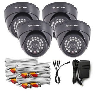 4*C3010DP7 Defeway 700TV Lines Dome Indoor 24IR Leds Security Surveillance Cameras  Camera & Photo