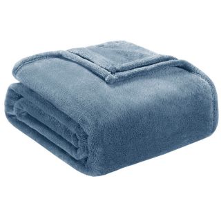 Jla Home Microtec Plush Blanket Blue Size Twin