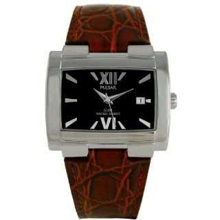 Pulsar Men's PXH259X Leather Strap Watch at  Men's Watch store.