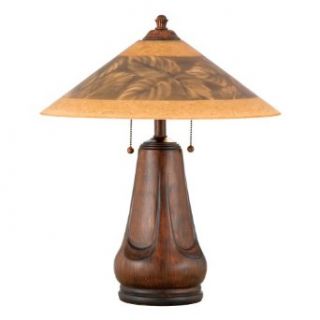 Quoizel Table Lamp Reverse Painted Glass Q494T    