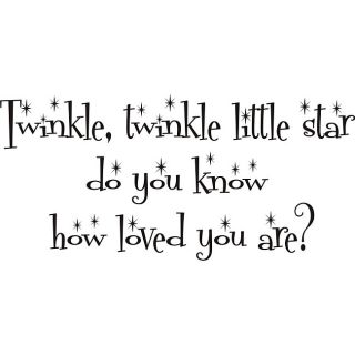 Twinkle Little Star Vinyl Wall Art Quote