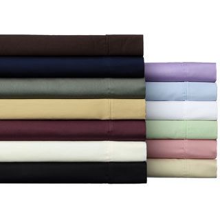 Elite Home Products Wrinkle Resistant All Cotton Sheet Set Tan Size Twin XL