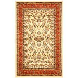 Lyndhurst Collection Ivory/ Rust Rug (9 X 12)