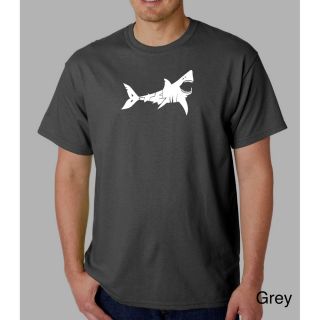 Los Angeles Pop Art Mens Bite Me Shark T shirt