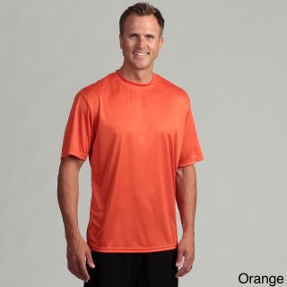 A4 A4 Mens Performance Moisture wicking Crew Shirt Orange Size M