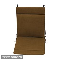Blazing Needles Solid Neutral Outdoor Seat/back Chair/rocker Cushion