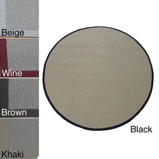 Woven Real Sisal Rug (6' Round) Round/Oval/Square