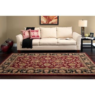 Hand tufted Camelot Collection Wool Floral Rug (6 X 9)