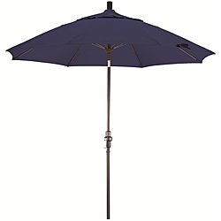 Fiberglass 9 foot Pacifica Sapphire Blue Crank And Tilt Umbrella