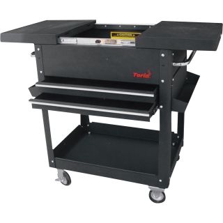 Torin Work Cart with Top Tool Box — 36in.L x 21in.W x 37in.H, Model# TC311  Work Carts