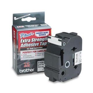 Brother TZS261 1.5IN Black On Whiteextra Strength Tape   Retail Packaging