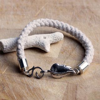 titania woodland leaf rope bracelet by newton and the apple
