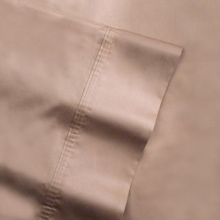 Pointehaven 500 Thread Count Egyptian Cotton Extra Deep Pocket Sheet Set With Optional Pillowcase Separates Brown Size Standard