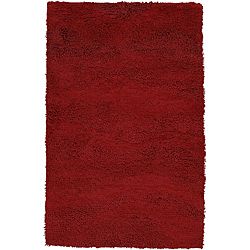 Hand Woven Tigris Red Wool Rug (4 X 10)