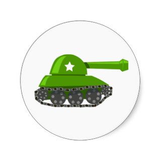 Cute Cartoon Tank Stickers