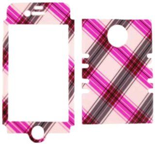 Cell Armor IPHONE4G RSNAP TE273 Rocker Snap On Case for iPhone 4/4S   Retail Packaging   Pink and Brown Plaid Cell Phones & Accessories