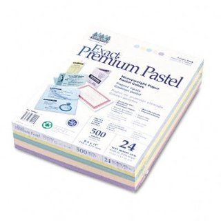 Recycled Exact Premium Pastel Copy Paper, 24#, Letter, 5 Assorted Colors, 500/Rm WAU60902 