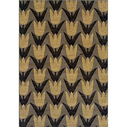 Gold/gray Modern Transitional Area Rug (310 X 55)