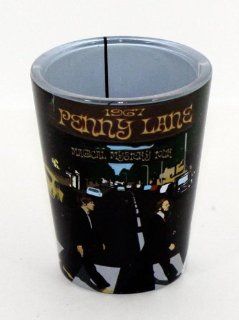 Beatles Shot Glass~ Penny Lane Wrap Around Shot Glass Kitchen & Dining