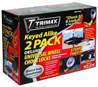 Trimax TCL275 Medium Deluxe Keyed Alike Wheel Chock Lock, (Pack of 2) Automotive