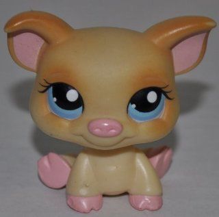 Pig #266 (Tan) Littlest Pet Shop (Retired) Collector Toy   LPS Collectible Replacement Single Figure   Loose (OOP Out of Package & Print) 
