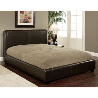 Abbyson Living Malibu Dark Brown Bi cast Leather Full size Bed