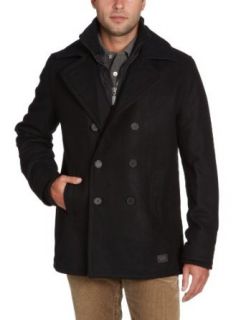 Ben Sherman Men's Melton Coat With Ribbed Funnel Neck, Privet, XX Large at  Mens Clothing store Wool Outerwear Coats