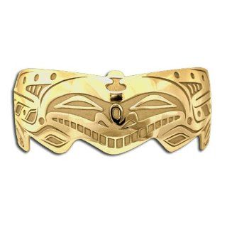 14K Yellow Gold Double Killer Whale Bracelet. Made in USA. Cuff Bracelets Jewelry