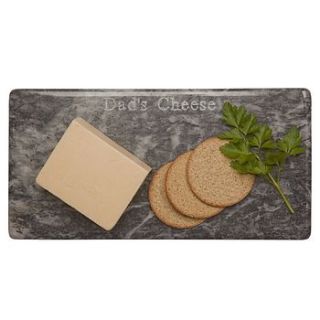 dad's or daddy's marble cheese board by marbletree